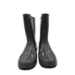 Women’s UGGS Size 7.5 Stone Gray Rain Boots w/ Metal Logo